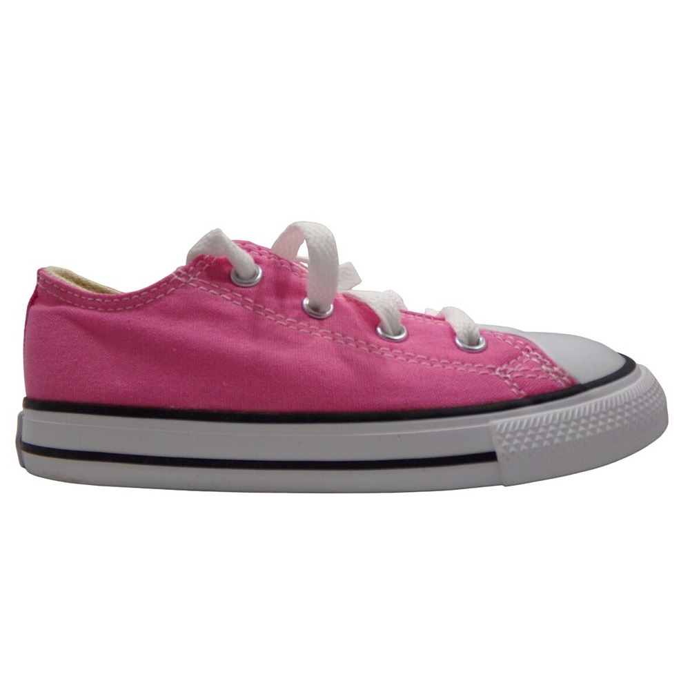 Converse Chuck Taylor‎ All Star Low Top Toddler Canvas Sneakers Pink, Size 10